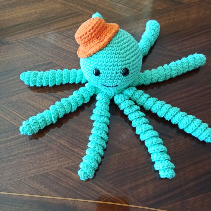 Polvo de algodão em crochê