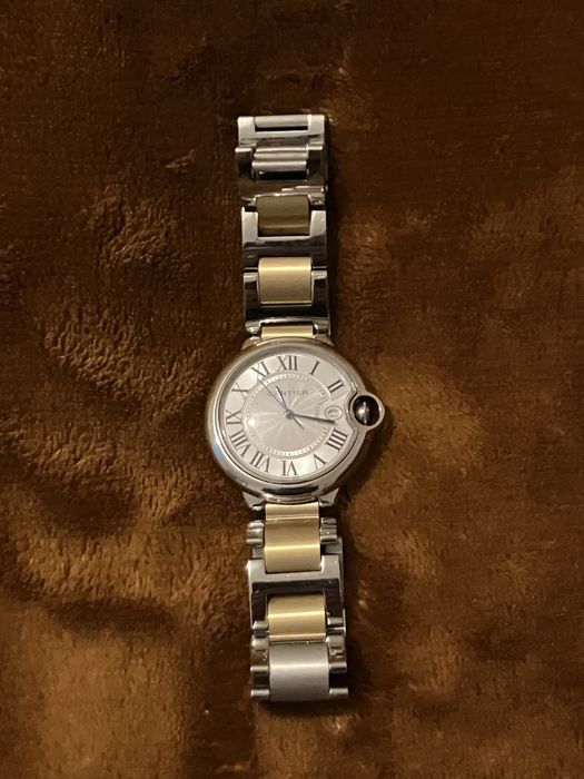 Relogio Cartier prata/dourado