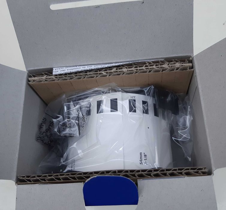 Caixa Fita Contínua Papel Térmico Branco BROTHER DK-N55224