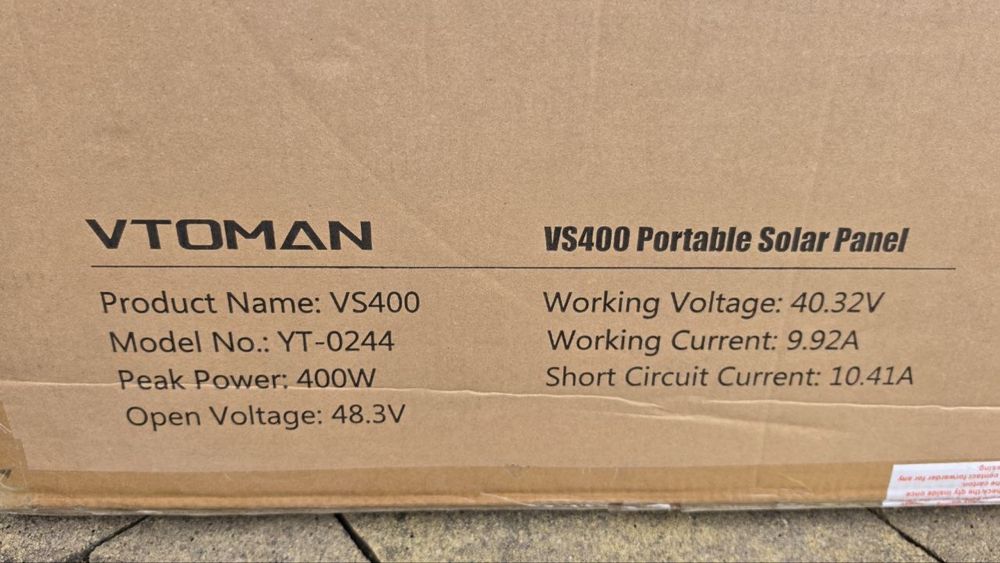Сонячні панелі VTOMAN VS400 (400w)