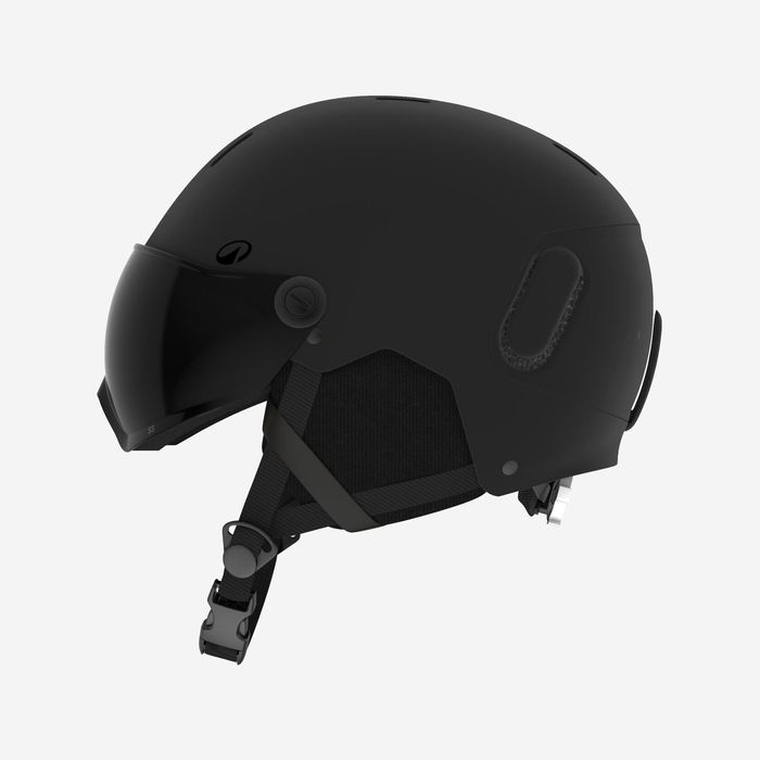 Capacete de ski com viseira adulto - PST 150 preto