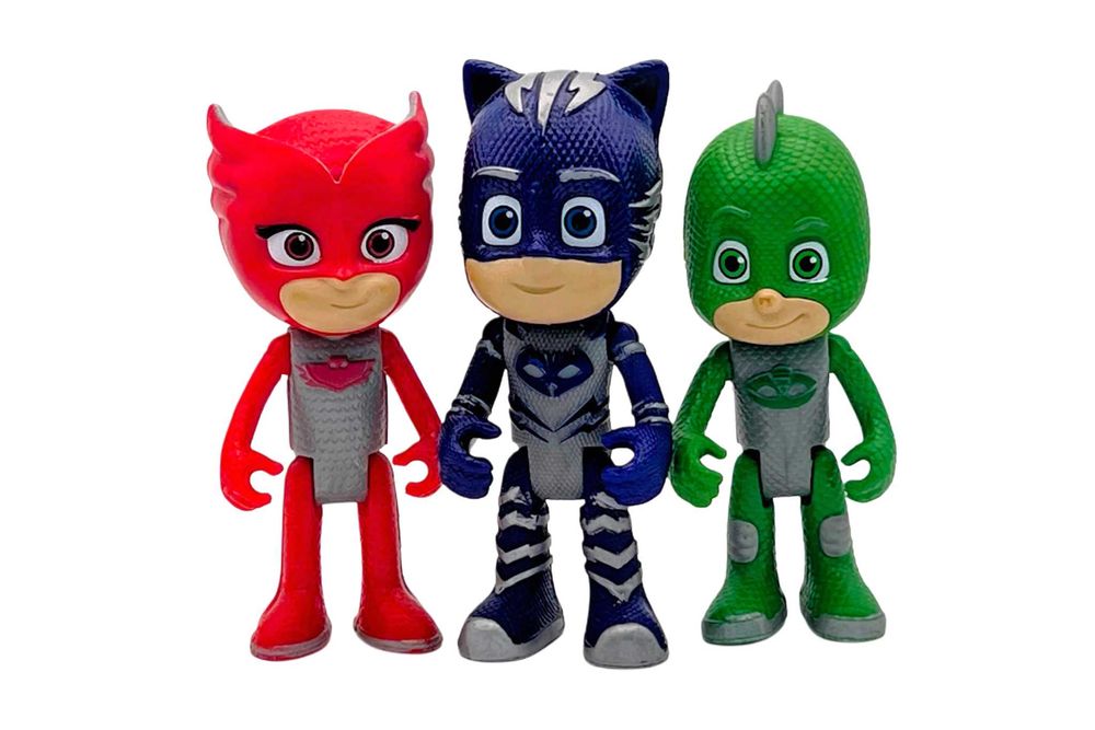 PJ Masks Gatuno Corujinha Lagartixo Trio Articuladas Just Play