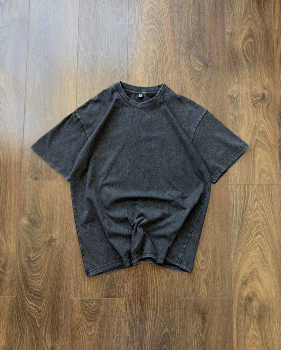 Футболка Варена Чорна Оверсайз Вільного Крою Baggy Y2K SK8 Washed