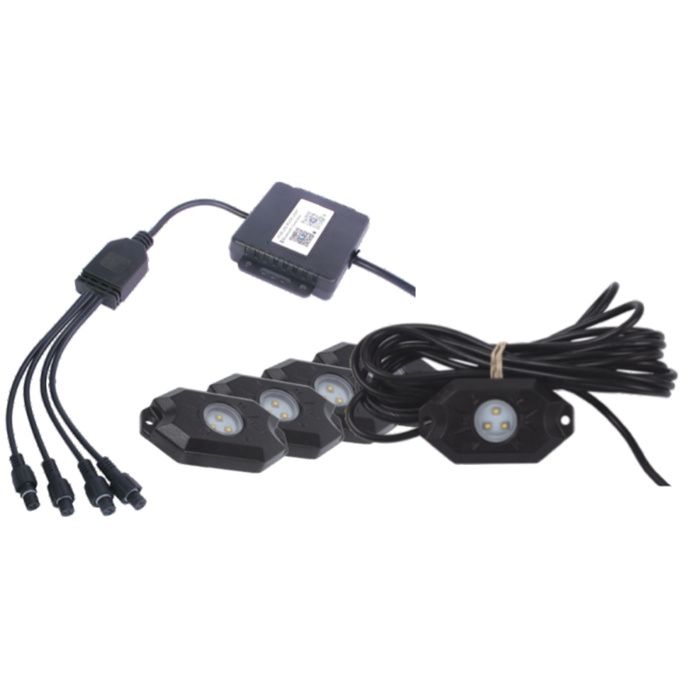 kolorowe oświetlenie LED, sterowane bluetooth: quad, UTV, offroad