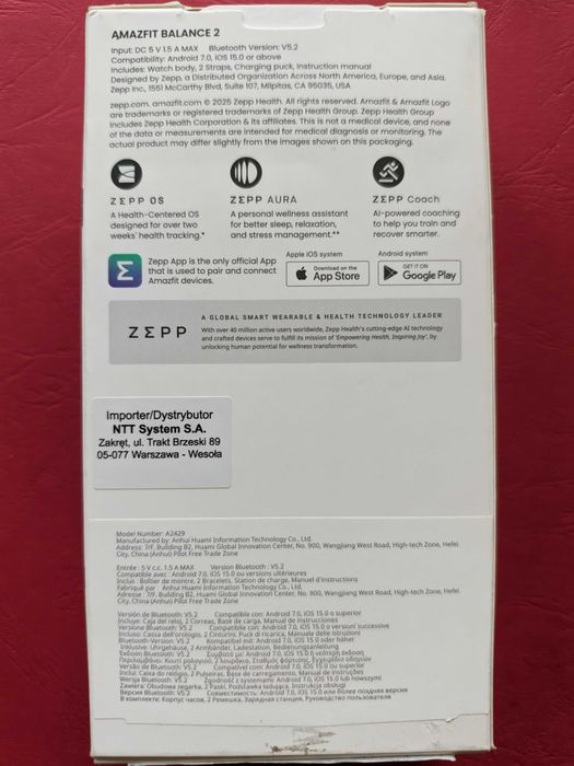 Smartwatch Amazfit Balance 2
