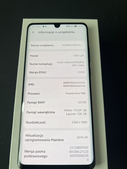Huawei P30 Pro 128 GB 6GB RAM