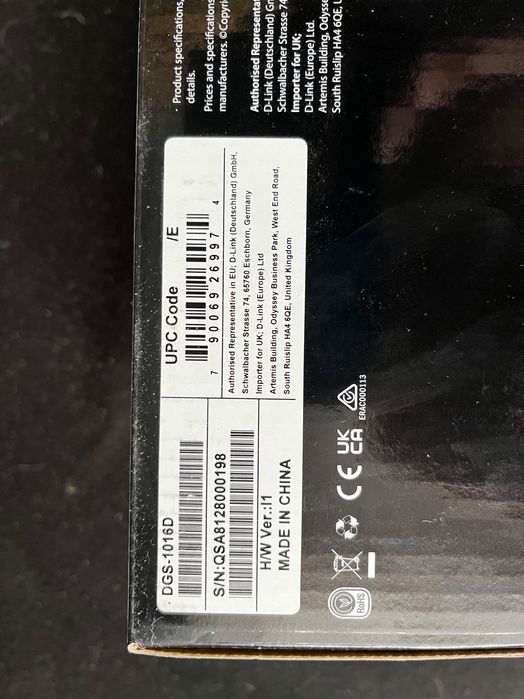 Switch D-LINK DGS-1016D