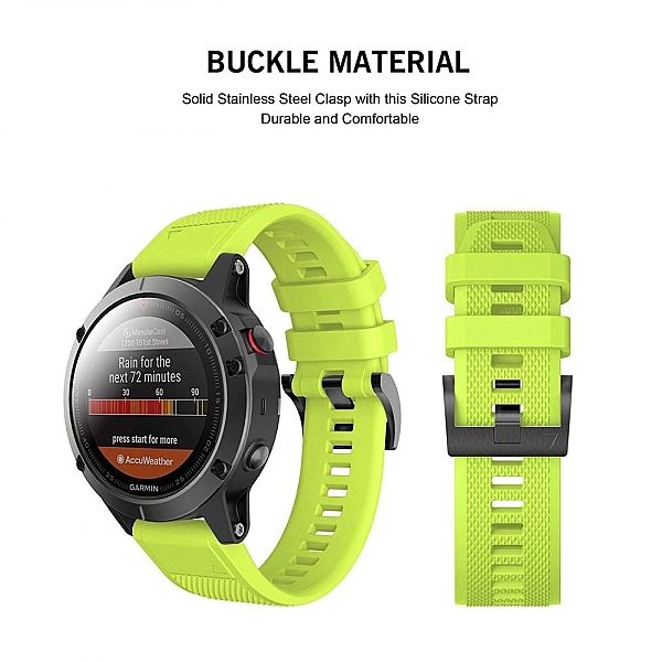 Pasek Smooth do Garmin Fenix 3 / 5X / 3HR / 5X Plus / 6X / 6X Pro Gree