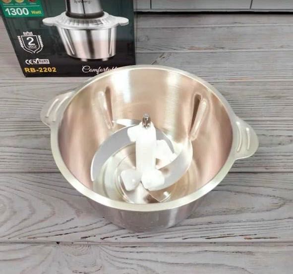 Подрібнювач Блискавка Rainberg RB-2202 1300 Вт/2л блендер овочерізка