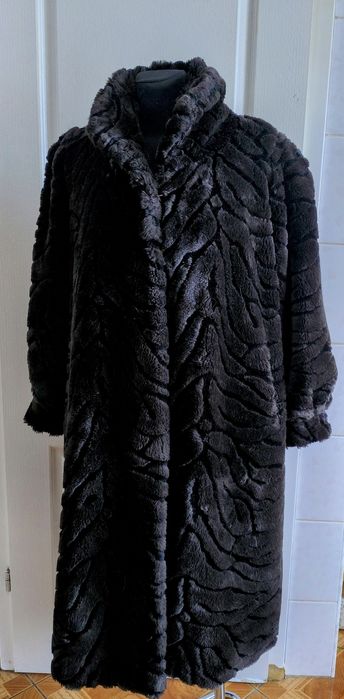 Futro sztuczne brąz używane. Rozmiar Z metki L
