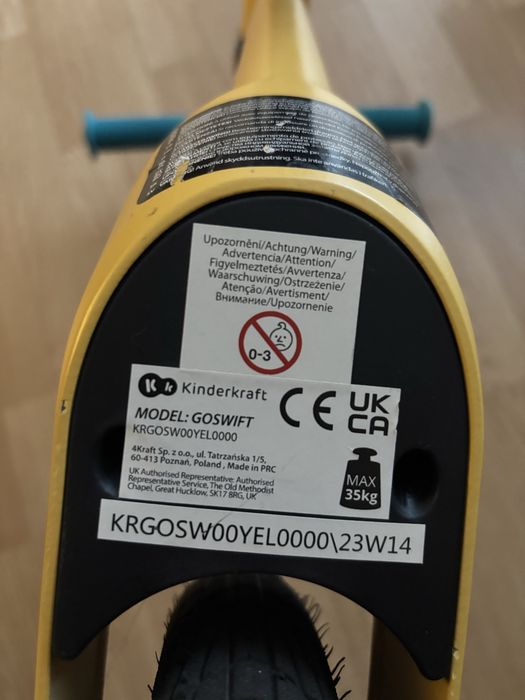 Rowerek biegowy Kinderkraft GoSwift - jak nowy