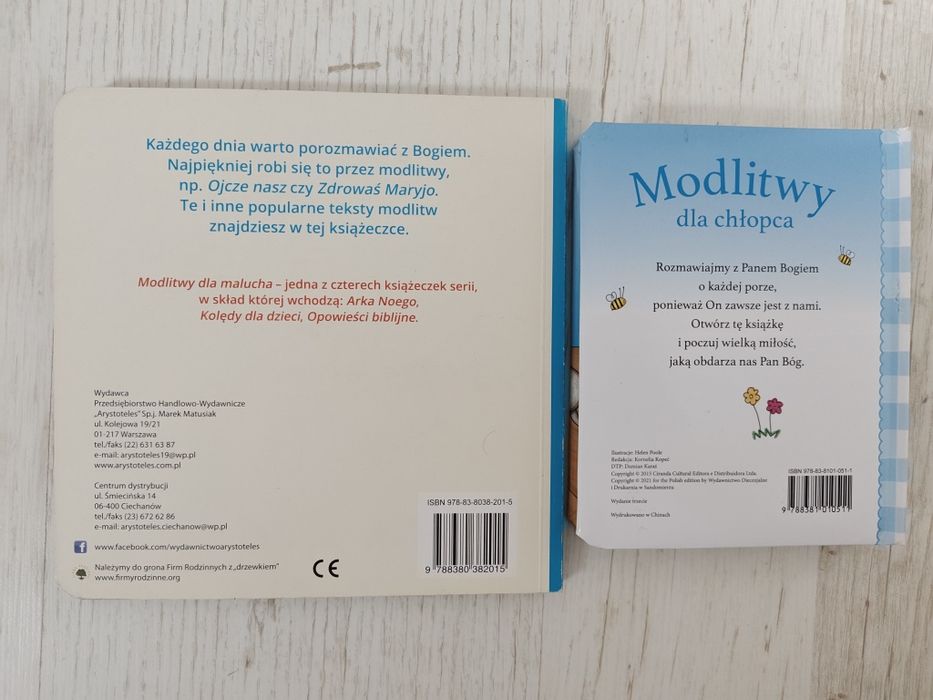Modlitwy dla malucha, modlitwy dla chłopca - kartonówki BDB