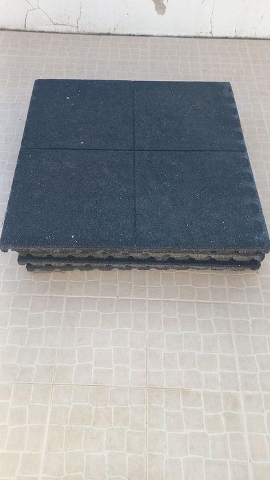 6 blocos pavimento borracha 43MM crossfit/treino funcional/musculação