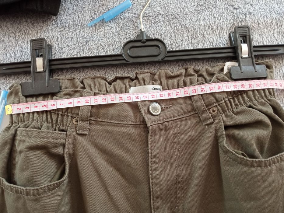 Jeansy cargo  38 bawełna 100%