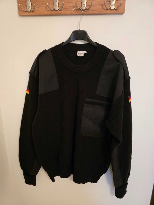 Oryginalny sweter Bundeswehr, czarny, rozmiar 52