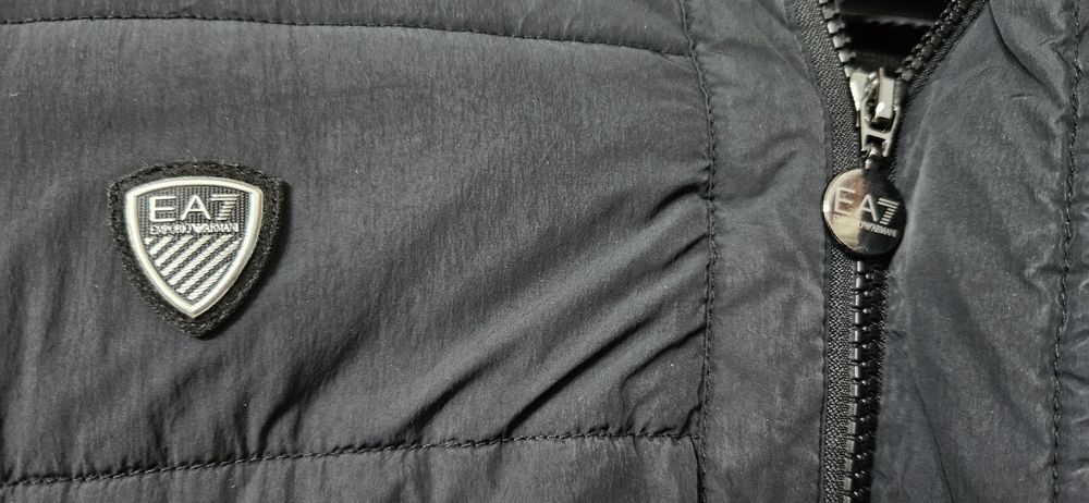 Armani kurtka parka L/XL kaptur czarna kaptur tommy armani boss edycja limitowana piękna