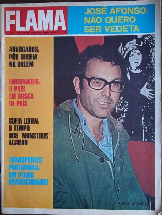 José Afonso	- - -		Flama	- - - - -	Revista