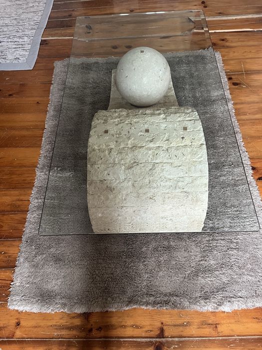 Mesa pequena de sala de vidro