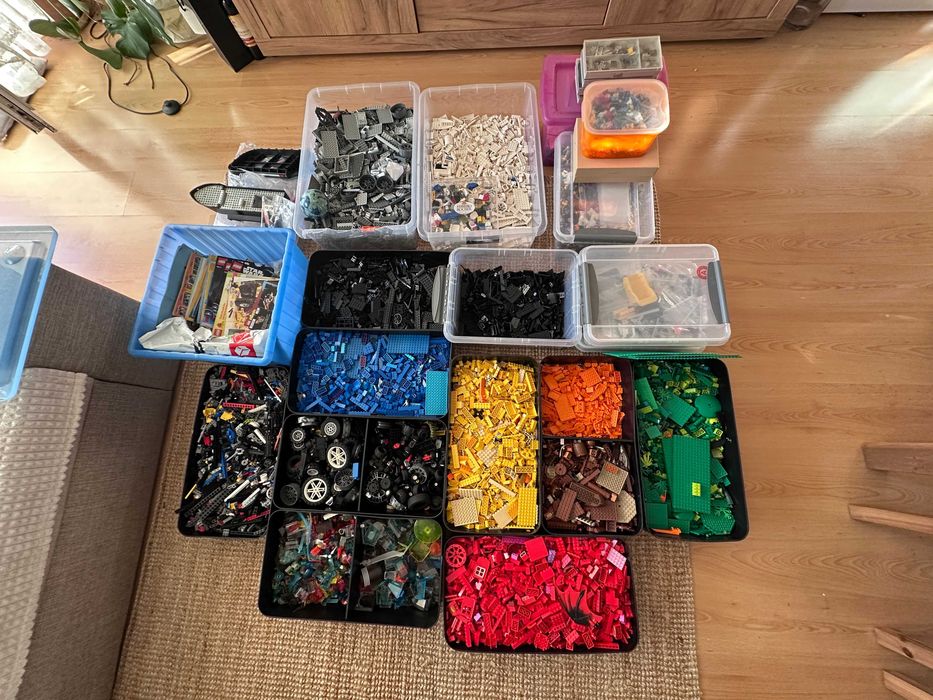 Lego mix - Star Wars, City i inne ponad 45 KG + zestawy