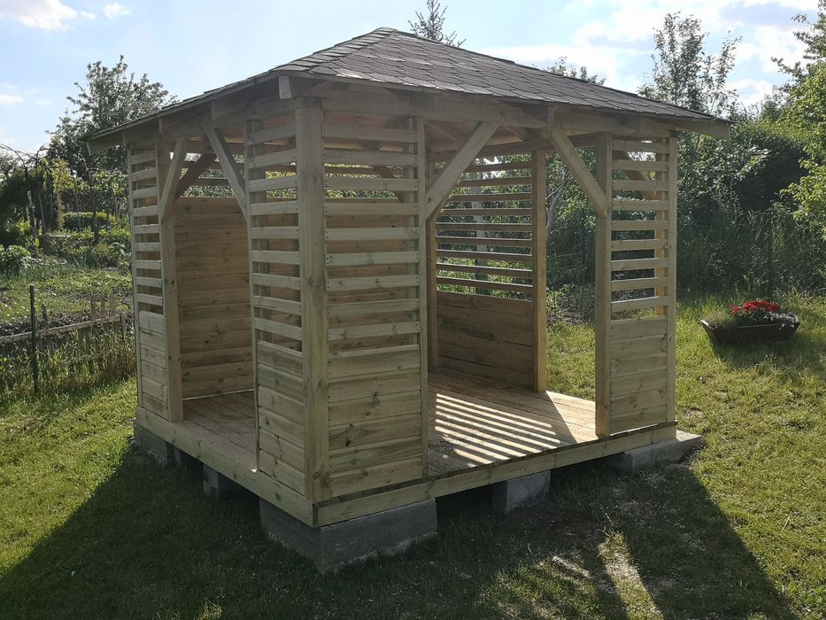 Altana ogrodowa drewniana 300 x 300 cm Montaż w cenie