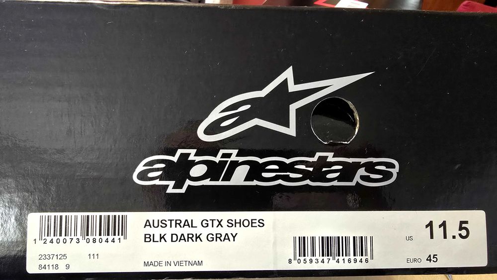 Botas Alpinestar em Gore Tex.