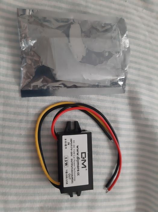 Блок живлення DC/DC перетворювач автомобільний 12В > 5В 3А (15Вт) (DM)