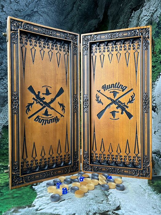 нарди нарды з дерева, охота, качки, фазани,кабан,лось,глухарі