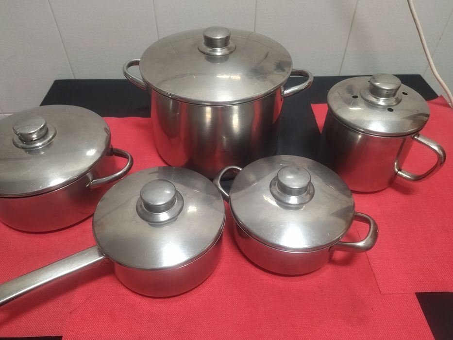 Trem de cozinha em Aço Inoxidável + 1 Açucareiro