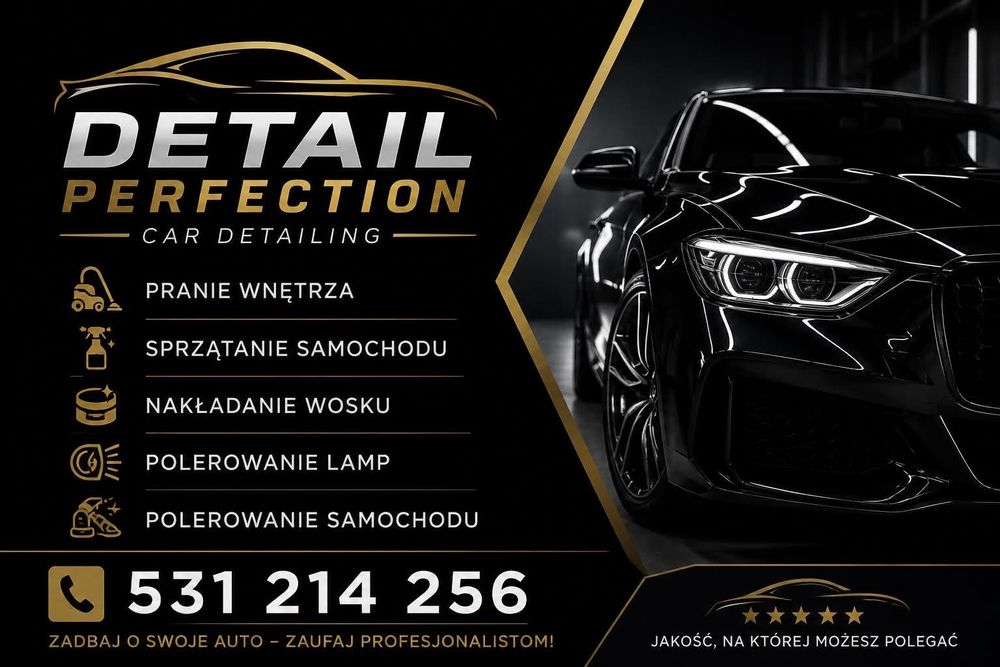 Car detailing sprzątanie wnętrza,pranie tapicerki