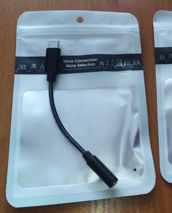 2 x przejściówka adapter słuchawkowy USB-C mini jack 3.5mm z AUX DAC