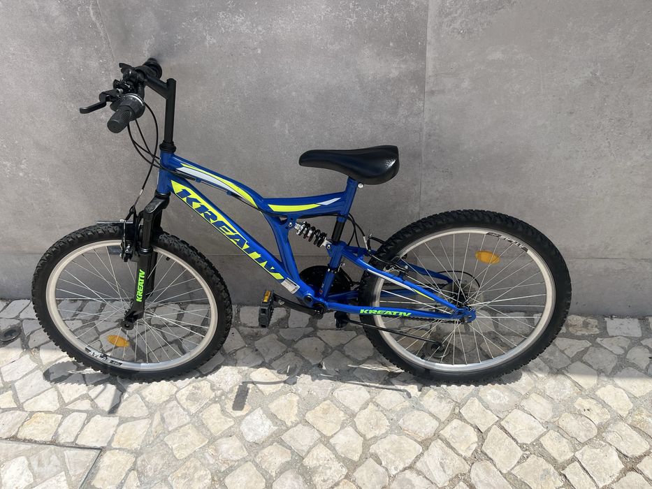 Bicicleta BTT Infantil Kreativ Roda 20” com Suspensão e Mudanças
