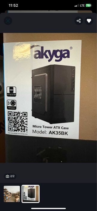Ak35bk obudowa komputera micro nowa
