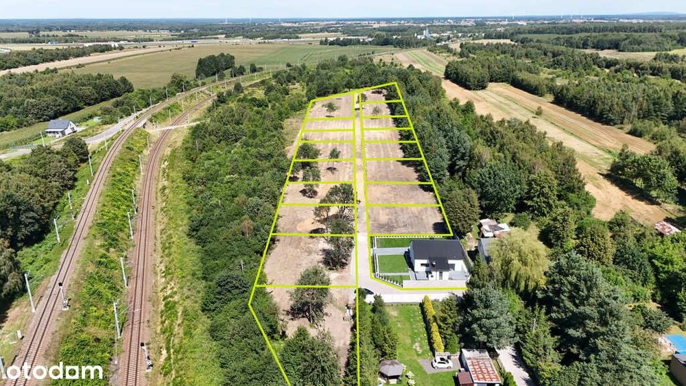 Działki budowlane w Częstochowie przy ścianie lasu