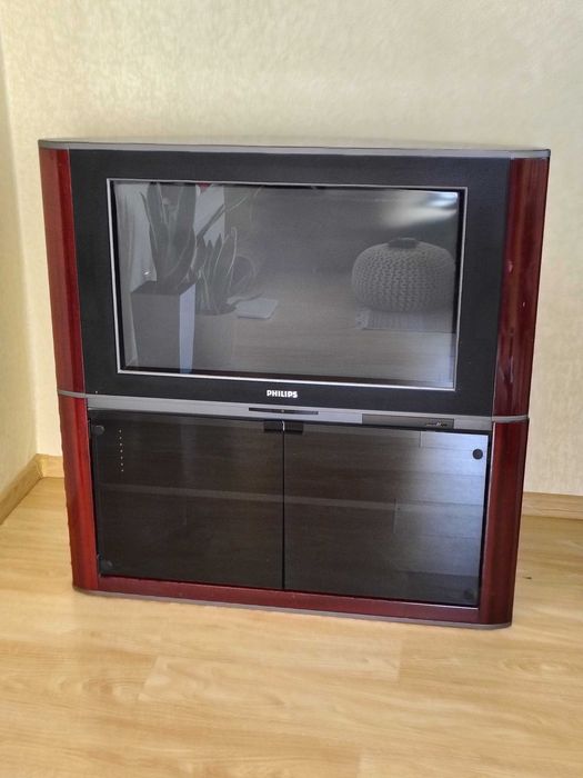 Телевизор Philips 32PW9586/12 32" CRT кинескоп + тумба под ТВ комплект ретро винтаж