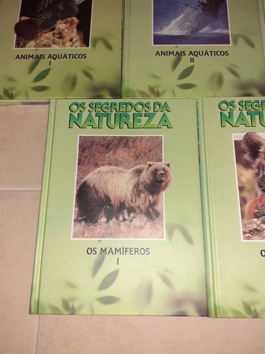 Conjunto de 8 livros os segredos da natureza.