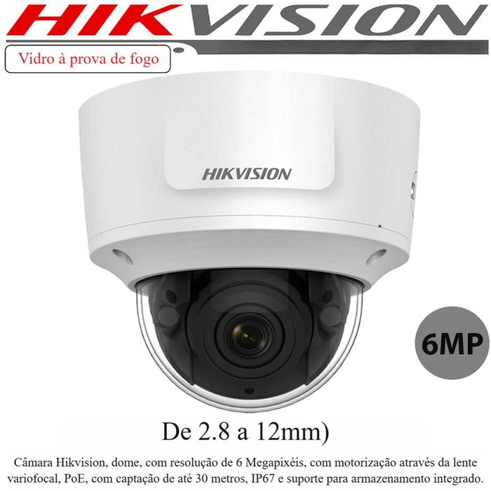 Câmara Hikvision |6.2Mp |Cartão MicroSD |PoE |Visão noturna 30m 1