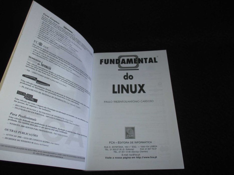 Livro Fundamental do Linux Paulo Trezentos António Cardoso