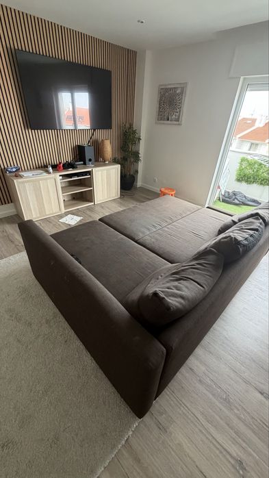 Sofa chaise lounge com cama