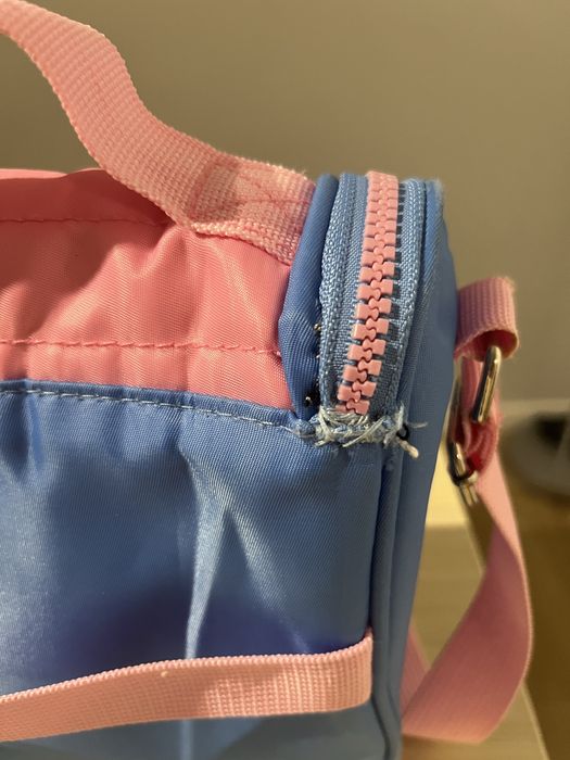 Lancheira térmica Luluca original rosa e azul