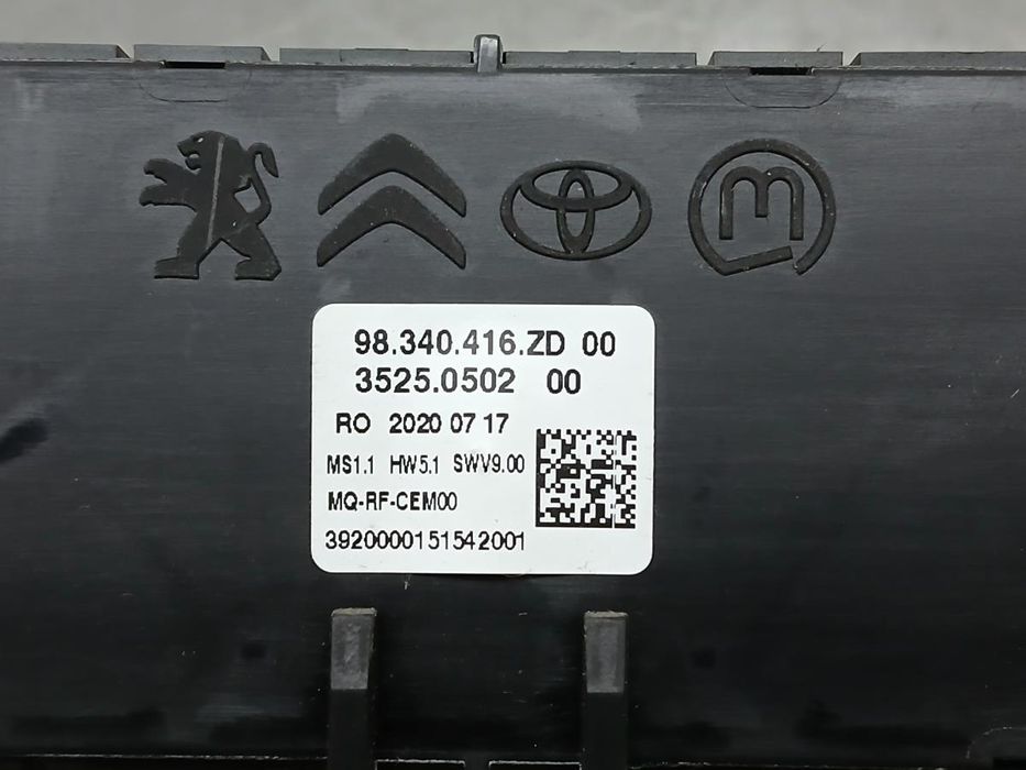 Comando chauffage / sofagem CITROËN Jumpy III