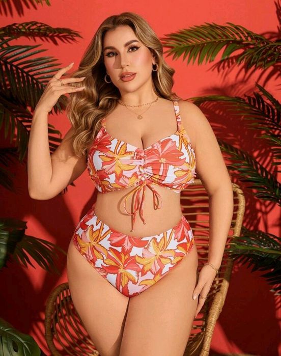 Bikini 3 peças, bikini+saída de praia