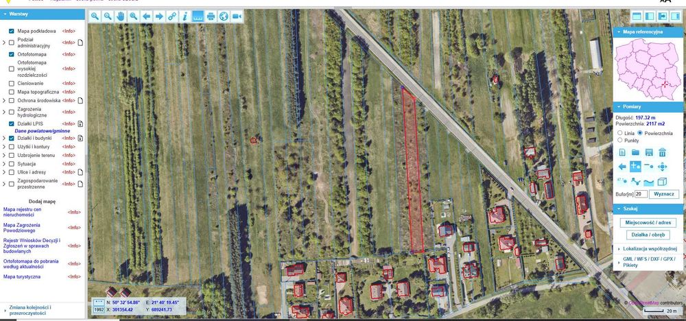 Działka usługowo mieszkaniowa Osiedle Miechocin 21a