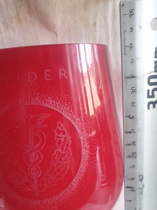 Wazon puchar Aniołek unikat wys.33 cm Huta Sudety Stefan Sadowski Uni