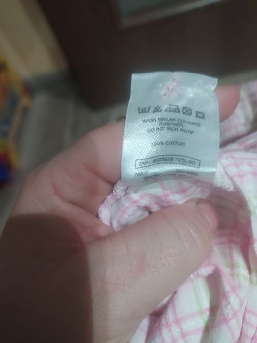 Spodenki szorty bawełniane kombinezon na szelkach 62 68