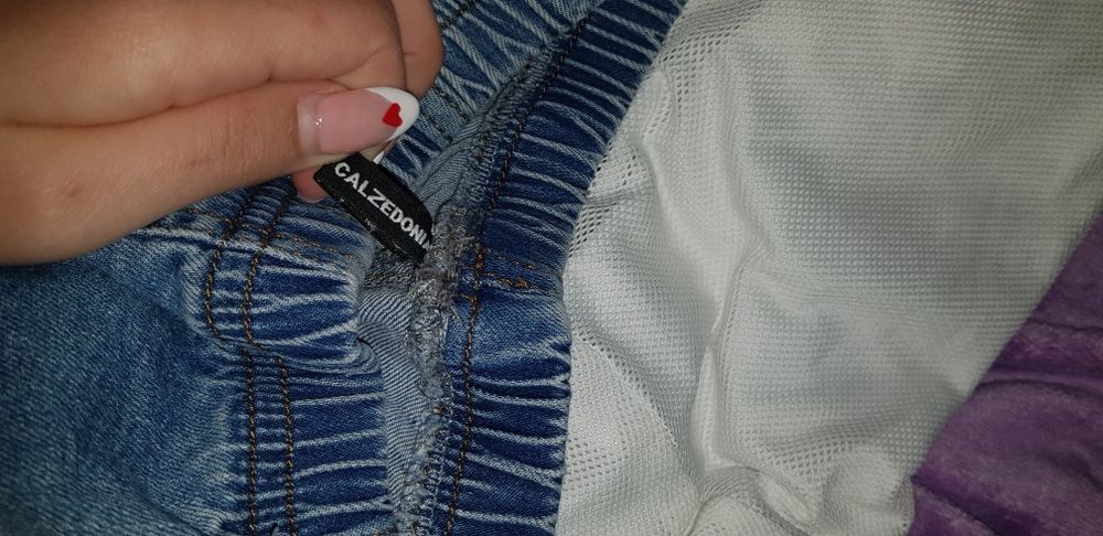 calças ganga elástica calzedonia