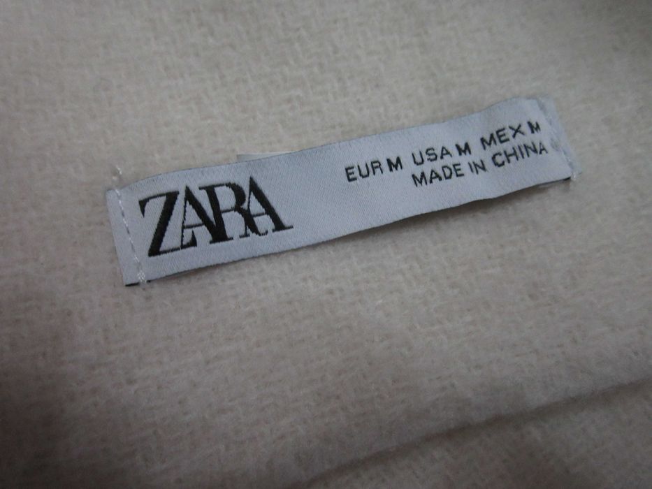 Zara nowy szal kolor ecri  duży rozmiar 2 metry na 66cm