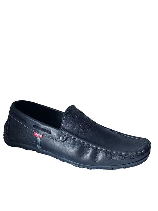 Мокасины Levi’s (Levi Strauss & Co) 8001 кожаные черные р-ры : 39-45