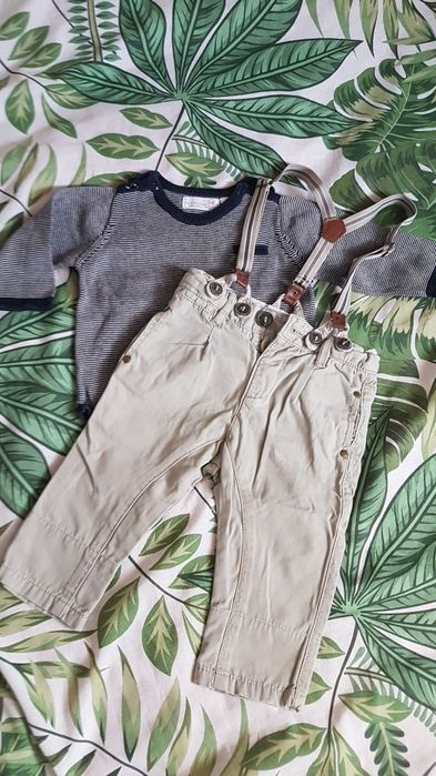 Komplet sweterek spodnie 68