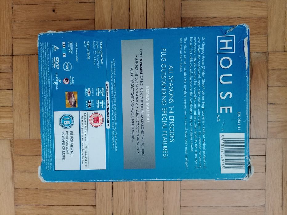 Dr House DVD sezony 1-4 - nieużywane