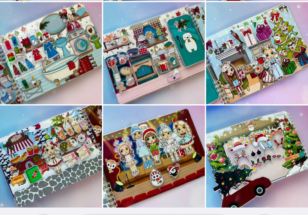 Атьбом на липучках Зимова казка